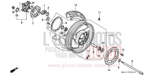 HINTERRAD (ST1100A) ST1100AT de 1996